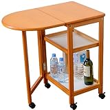 ワイエムワールド 木製 片バタ ワゴン　アリス 34-081