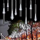 LINSAM 360LEDスノードロップライト イルミネーションストリングライト 流星 30cm 10本セット クリスマス装飾ライト ホワイトPSE認証済