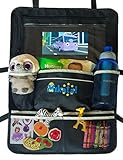 Mikatal Car Back Seat Organizer With Touch Screen Pocket Tablet Holder - Multipurpose Seat Protector