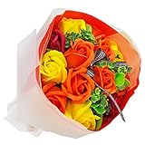 フレグランス シャボンフラワー ブーケフラワー 花束 FPP-806 (キャロット)