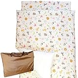 「 日本製 」 お昼寝布団セット ５点 デザイン：ずぅ -zoo-（かわいい動物たちといっしょにねんね）