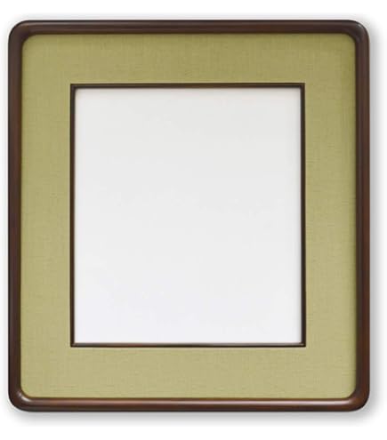 Amazon.co.jp: 額縁 色紙 額 (242x272mm) 高級木製 額縁 uvカット