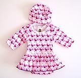 Barn Organics/Mad Sky (バーンオーガニック/マッドスカイ) オーガニック スカートボディースーツ ＆ 帽子セット Pink Chick Organic Skirted Bodys