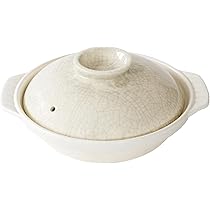 Amazon｜銀峯陶器 土鍋 京型 墨貫入 鍋焼きうどん用鍋 10号 4-5人用 約