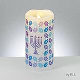 Rite Lite c-nov-1 6 x 3 in。アクリルスリーブChanukah LED Flameless Candle – パックof 6