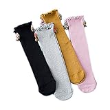 BIANHUAN 女の子 キッズ ソックス 靴下 子供 ベビー くしゅくしゅ ソックス ジュニア 無地 シンプル 柔らかい かわいい おしゃれ 春 5足セット (Aタイプ)