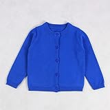 skuleer ( TM )キャンディーカラーベビーカーディガンfor Girl Boyソリッド秋春カジュアルコットンキッズ幼児セーター10色 4T ブルー S-32821936975-Pets-Cl