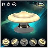 3t UFO LED赤外線人体誘導ランプ360 °回転インテリジェントなクリエイティブワイヤレスUSB充電式セキュリティ照明自動モード付きPIRモーションセンサー誘導暖かいライト壁ランプ UFO-Y