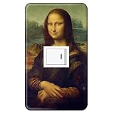 スイッチプレート カバー 西洋名画 レオナルド・ダ・ヴィンチ モナ・リザ 1つ穴