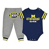 Michigan Wolverines NCAA幼児" MVP "ワンジー&パンツ衣装セット