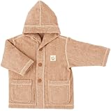 ベビーパーカバスローブ 50-90cm 茶