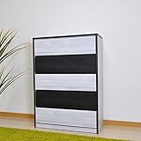 チェスト 幅80 5段 タンス ハイチェスト モノトーン整理ダンス 完成品 AYU-3-368-F (ホワイト)