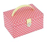 ボタンイット かわいい裁縫箱 ソーイングBOX ピンクドット