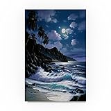 水under the moon 13 by Anthony Casay、22 x 81 cmキャンバス壁アート