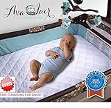 Waterproof Pack N Play Mattress Pad - Fitted Baby Playard Crib Mattress Pad Mini & Portable Mattress
