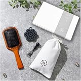 パドルブラシ ギフトセット シリコンシャンプーブラシ ヘッドスパ レディース メンズ マッサージ スカルプケア 頭皮 育毛（ブラック）