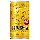 サントリー BOSS(ボス) 贅沢微糖 185g缶×30本入×(2ケース)