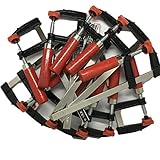 F型 クランプ 10本 セット 50mm × 200mm 強力 固定 工具 木材 工作 木工 溶接 作業 用 DIY ハタガネ