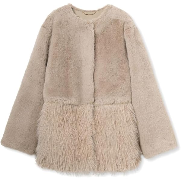 Amazon.co.jp: ファーポケットケープジャケット CWFJ244030LPNKF