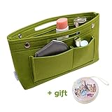 Metty フェルトスリーブ bag in bag 軽くて贅沢な高級かばん 出張して包みます 旅行カバン かばんをはめ込みます 手はかばんを持ちます (ハーブ)