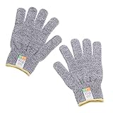 Perfk 作業手袋　耐切創レベル5　全6サイズ選択　高強度ポリエステル　防刃グローブ　切り傷防止　食品グレード - XXL