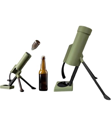 Amazon | 栓抜き 迫撃砲 ビール栓抜き 51mm 押し下げ式 ボトルキャップ