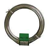 エムエム 園芸用アルミ線 太さ3.0mm 長さ約20m 400g シルバー