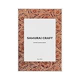 サムライクラフト カービングパターンブック フラワー集 C 【No.004】 立田 良徳著 レザークラフト 本 レザークラフト用図案集, シェリダンスタイル A4