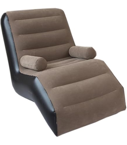 Best エアソファ❤️ Amazon | Rebornsun エアーソファー おしゃれ フロック生地 空気で