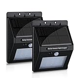 Emopeak  ソーラー充電式 20LED  センサーライト ウォールライト  2個同梱
