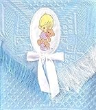 Precious Moments Baby Shawl 35" x 35" by Luv 'n Care (official Precious Moments licensee) [並行輸入品]