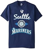 MLB Seattle Marinersメンズ58t Tシャツ、ネイビー、スモール