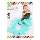 CB GO By Chewbeads Baby 100% Silicone Chewpal (Teether with Training Brush) - Dinosaur [並行輸入品]