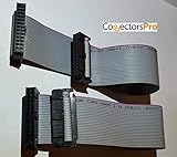 PCアクセサリー – コネクタPro 2 - Pack 26p F / F 10 " 25 cm IDCフラットリボンケーブル1.27 MMシルバー、Net長：9インチ22 cm with 2.54 