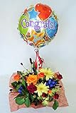 【秋限定】バルーンフラワー/季節のお花のアレンジメント（敬老の日にも）