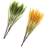 Dovewill 4つ　造花　装飾用　小麦のデザイン　人工植物　インテリア　撮影　小道具　プラスチック製