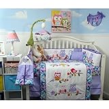 SoHo Lavender Owls Party Baby Crib Nursery Bedding Set 14 pcs by SoHo Designs