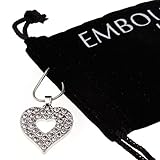 シルバークリスタルハートペンダントネックレスBest Anniversayバレンタインデーのギフトのガールフレンド妻ティーンガールズ