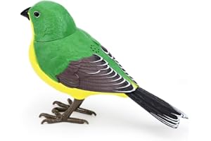 Tuyiutm 鳥のおもちゃ、子供用インタラクティブ電子子供用ギフト、面白い音声制御、ライト制御、鳥の子供用電気誘導、創造的な楽しみ