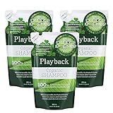 プレイバックオーガニック シャンプー 詰め替え 3個セット ヘアケア オーガニック ノンシリコン