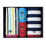 ダブルB(mikihouse) (箱付)フェイス２Ｐ＆ミニタオル２Ｐセット