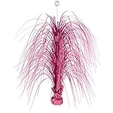 Amscan 113900.103-cp / A Festive Large Spray Foil Centerpieceパーティー用品、明るいピンク