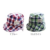 【SiShuNon/SKAPE】チェックヒヨケハット エスケープ ベビー キッズ チェック 日よけ ハット 帽子 50 15 ホワイト