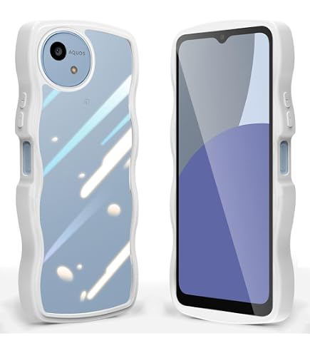 Amazon.co.jp: AQUOS Wish4 かわいい ケース クリア 波状フレーム