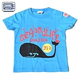 (チャンネル)CHANNEL クジラ半袖Tシャツ ブルー 100