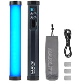 NANLITE PavoTube II 6CP スティックライト チューブライト RGBライト CRI95 2400-12000K Type-C充電式 | G/M(±150) 36000色調光 チューブ型撮影用ライト 動画撮影/ライブ配信/YouTu