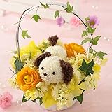 BunBunBee ペットフラワー♪季節のアレンジ「ワンコと黄色い花」