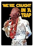 We're Caught In A Trap - Metal Wall Sign Plaque Art Inspirational