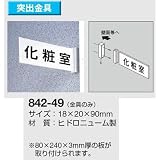 安全・サイン８ 突出型取付金具842-49