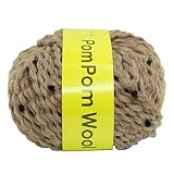 横田 DARUMA ポンポンウール 毛糸 極太 col.2 ベージュ 系 30g 約42m 5玉セット 01-6330